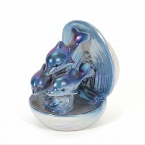 Lusterware Iridescent Vintage Dolphin Figurine